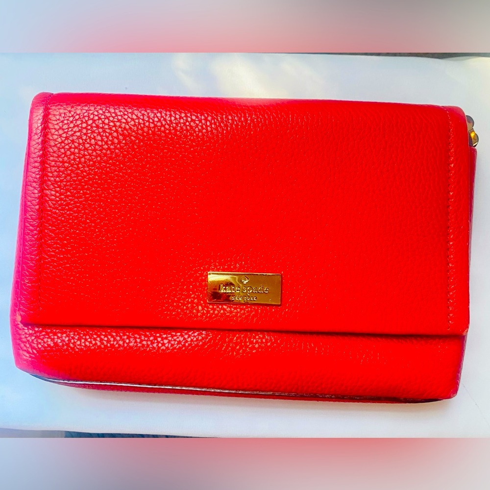 Kate Spade Lipstick Red envelope crossbody